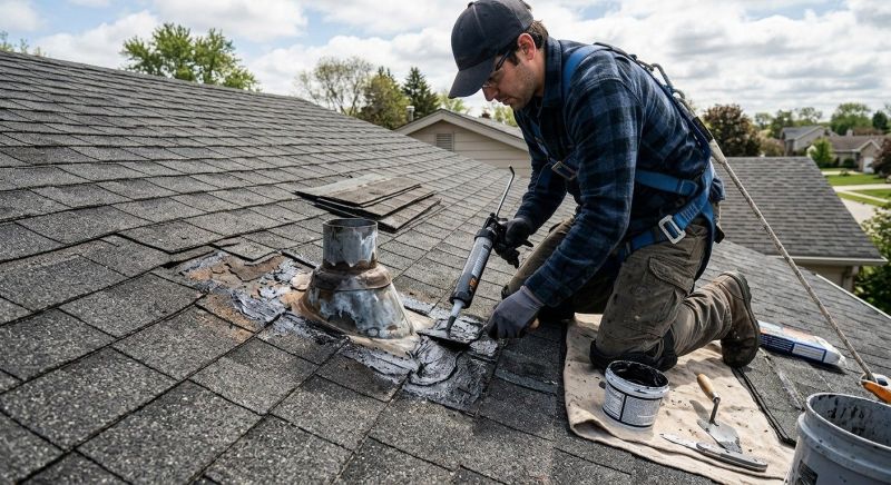 Asphalt Roof Leak Repair in Kinsale, VA