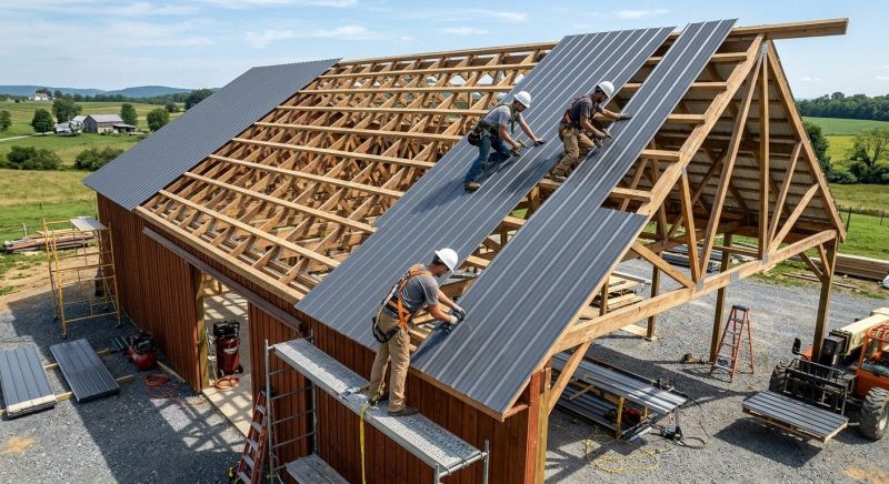 Barn Roof Installation in Leonardtown, MD