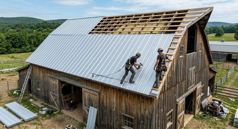 Barn Roof Installation in Leonardtown, MD