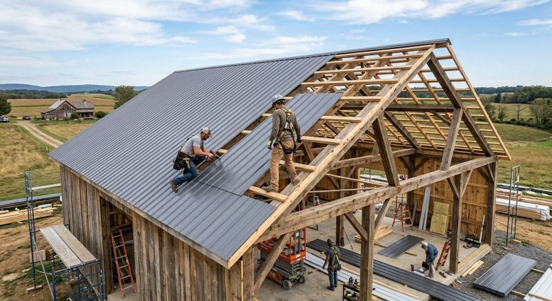 Barn Roof Installation in Leonardtown, MD