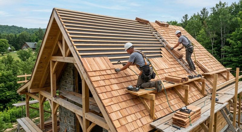 Cedar Shake Roof Construction in Warsaw, VA