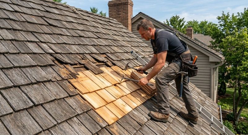 Cedar Shake Roof Repair in Great Mills, MD