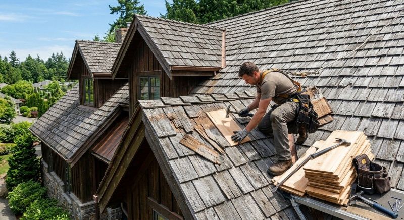 Cedar Shake Roof Repair in Westmoreland County, VA