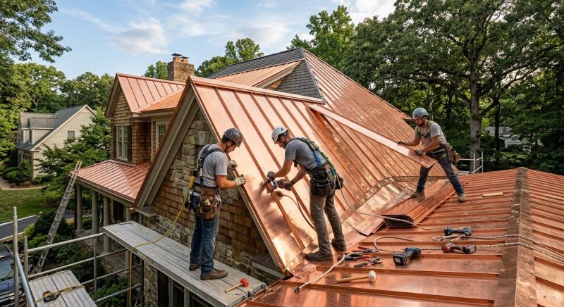 Copper Roof Installation in Leonardtown, MD