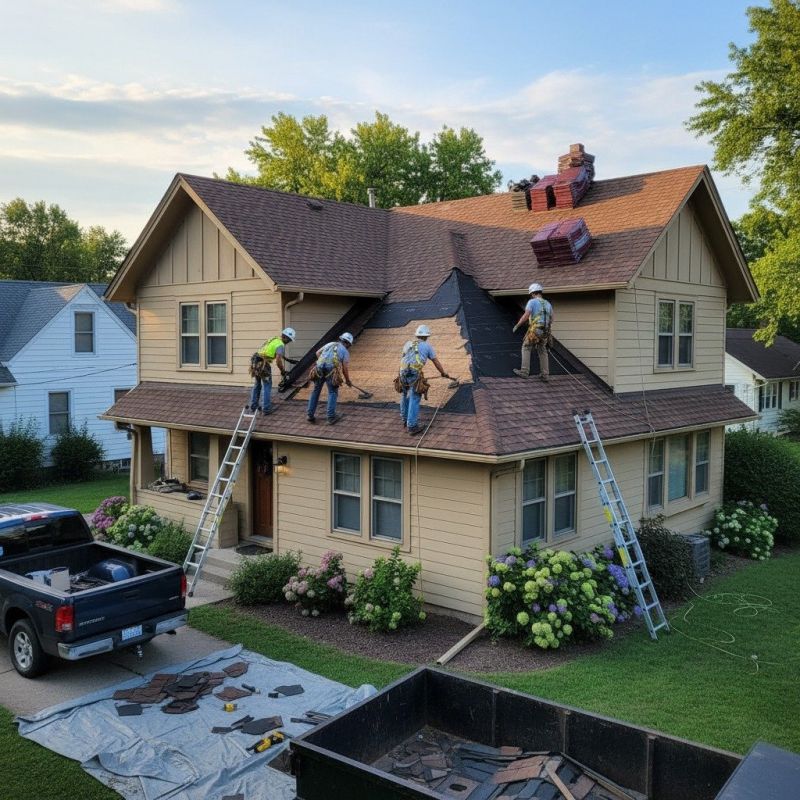 Damaged Roof Replacement in Hollywood, MD
