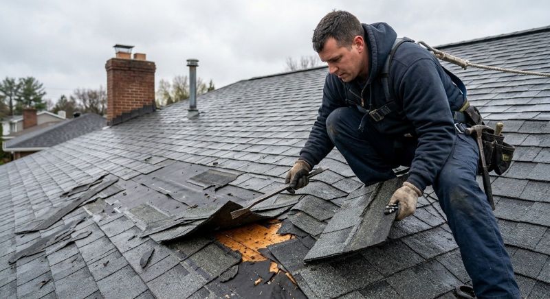 Damaged Roof Replacement in Warsaw, VA