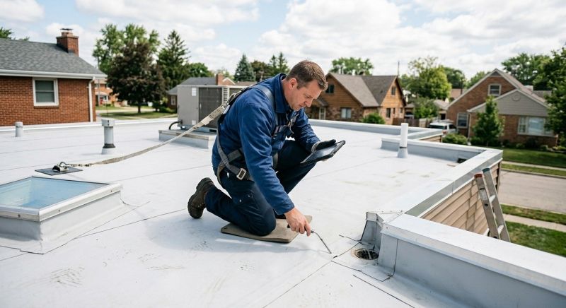Flat Roof Inspection in Leonardtown, MD