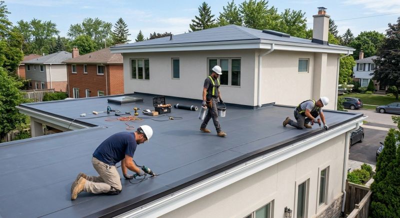 Flat Roof Installation in Calvert County, MD