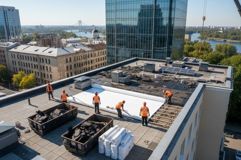 Flat Roof Replacement in Kinsale, VA