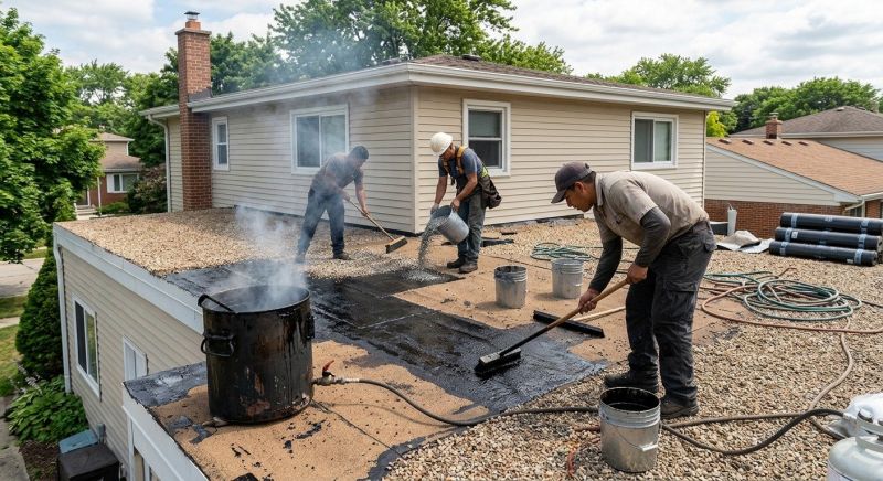 Flat Roof Tar Repair in Leonardtown, MD