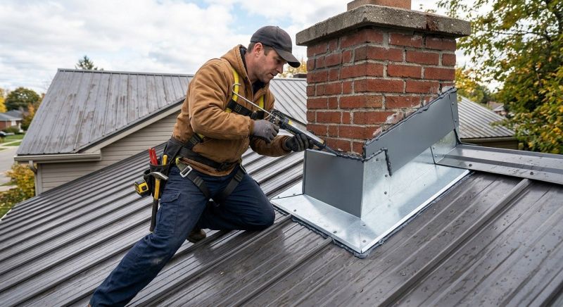 Metal Roof Flashing Repair in Leonardtown, MD