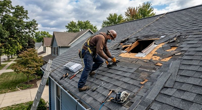 Roof Damage Restoration in Great Mills, MD