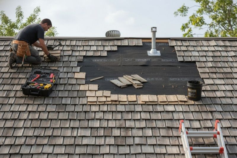 Shake Shingle Repair in Saint Leonard, MD