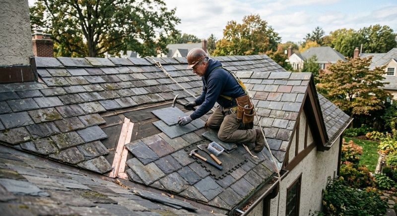 Slate Roof Repair in Kinsale, VA