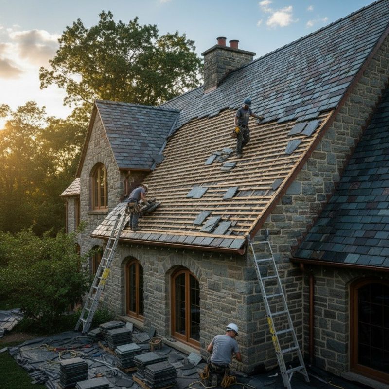 Slate Roof Replacement in Montross, VA