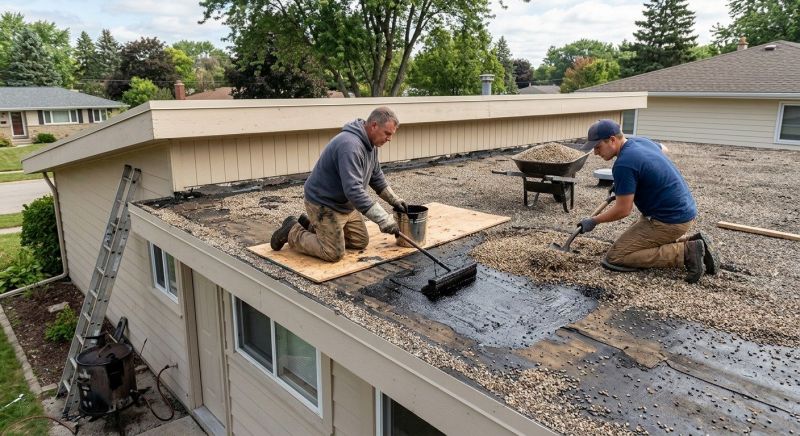Tar And Gravel Roof Repair in Leonardtown, MD