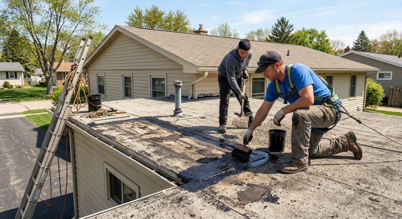 Tar And Gravel Roof Repair in Lusby, MD
