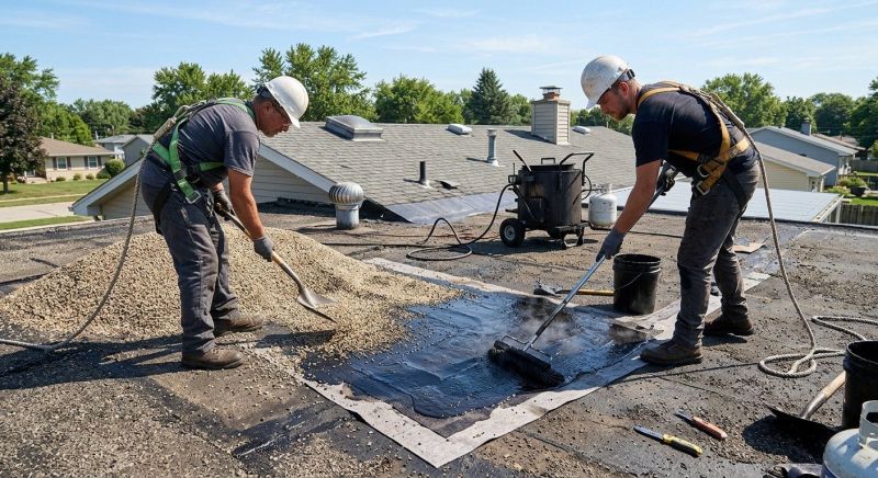 Tar And Gravel Roof Repair in Saint Leonard, MD