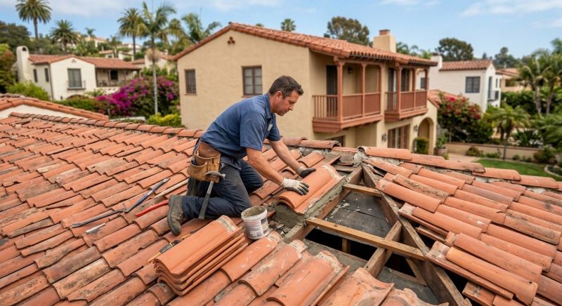 Tile Roof Repair in Hollywood, MD
