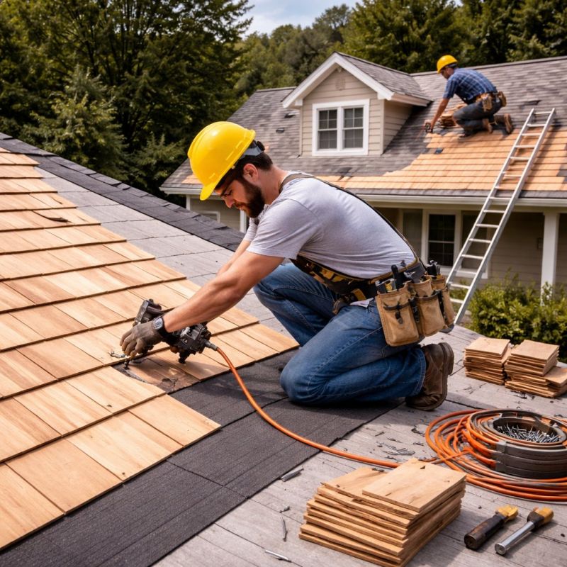 Wood Roofing Installation in Great Mills, MD