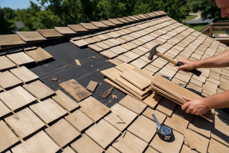 Wood Shake Roof Repair in Lusby, MD