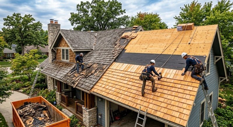 Wood Shake Roof Replacement in Leonardtown, MD